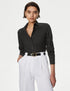 Cotton Rich Fitted Collared Shirt